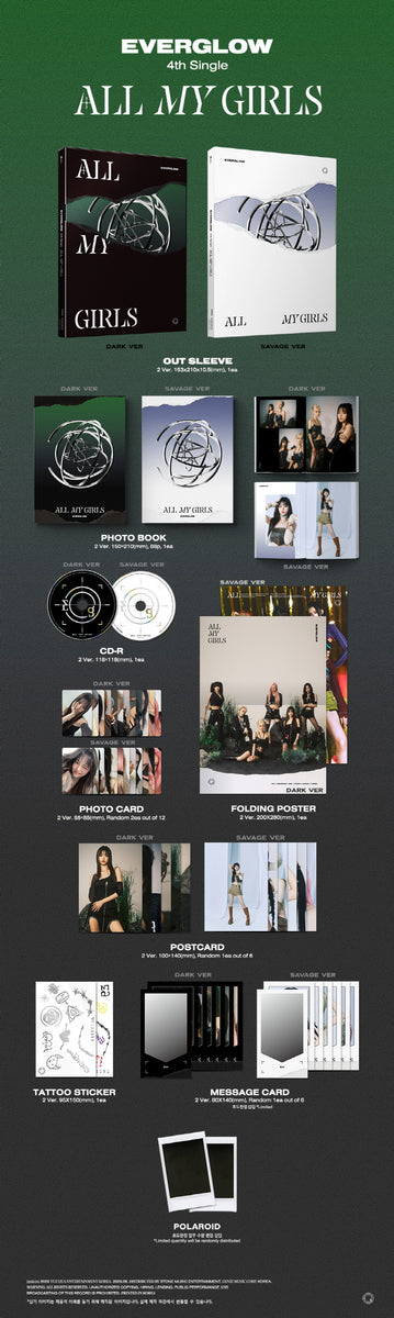 EVERGLOW イユ ALL MY GIRLS 店舗特典トレカ MMT 1e0264d3f43890ee438c9adb29486b