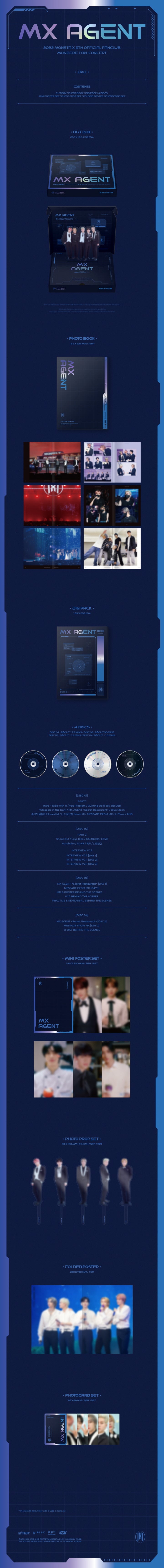 MONSTA Xファンコン5期モンベベMX UNIVERSITY DVD KIT MONSTA X 2021 FAN-CONCERT MX UNIVERSITY DVD 4DISC+Photo Book