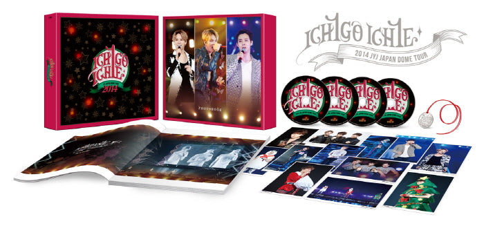 JYJ - 2014 JAPAN DOME TOUR DVD [ ICHIGO ICHIE ] 4 DISC+200p Photobook+12p Postcards+Logo Pendant K-POP Sealed
