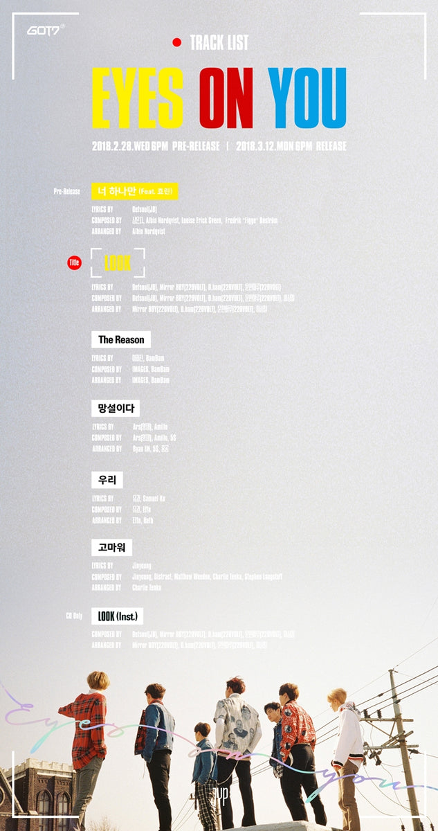 GOT7 - [Eyes On You] (Mini Album ON Version) – kpopalbums.com
