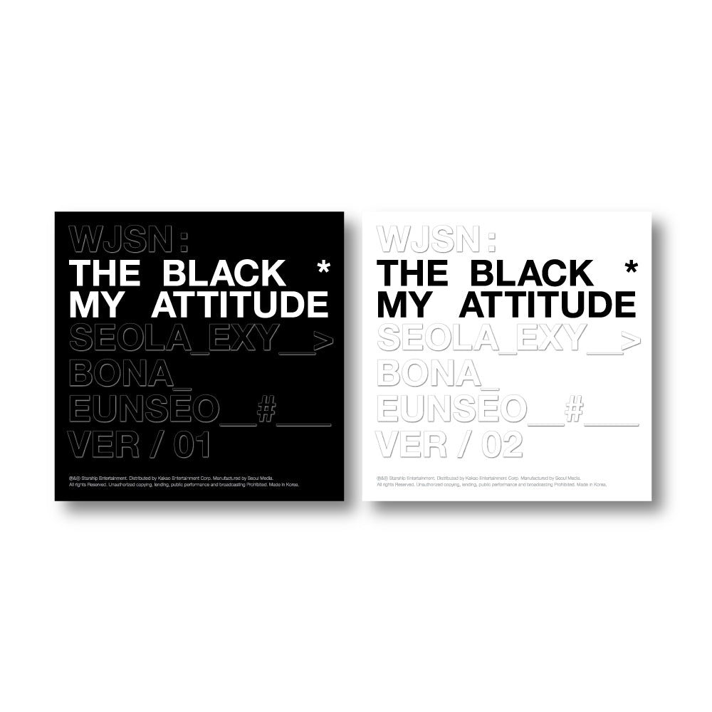 WJSN The Black - [My Attitude] (1st Single Album 2 Version SET)