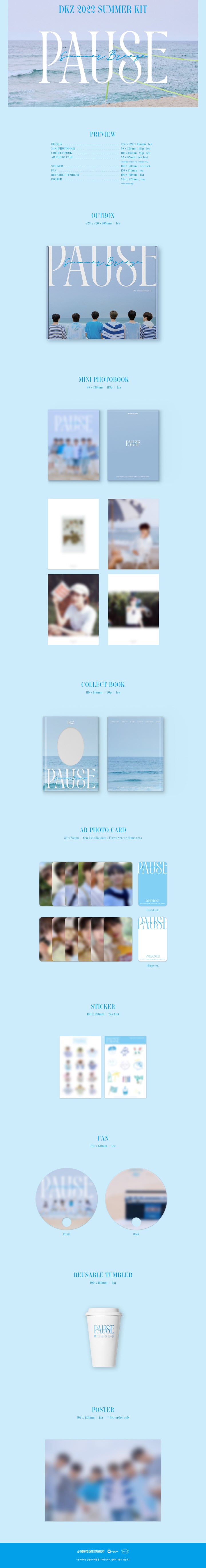 DKZ, DONGKIZ - DKZ 2022 Summer Photobook PAUSE 260p Photo