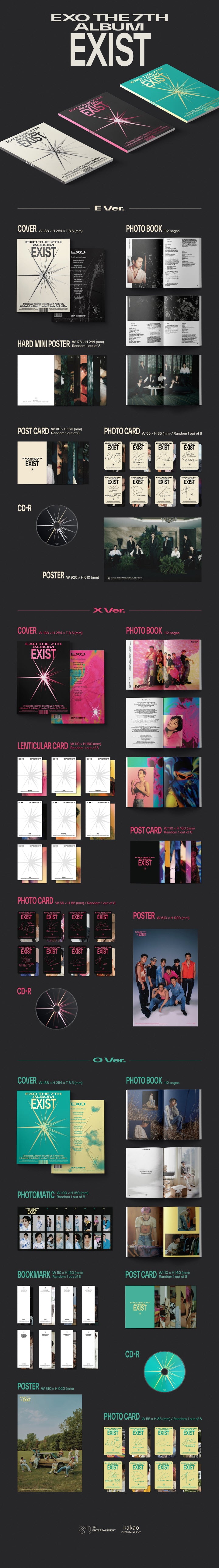 1 CD
1 Photo Book (112 pages)
1 Lenticular Card (random out of 8 types)
1 Postcard (random out of 8 types)
1 Photo Card (r...