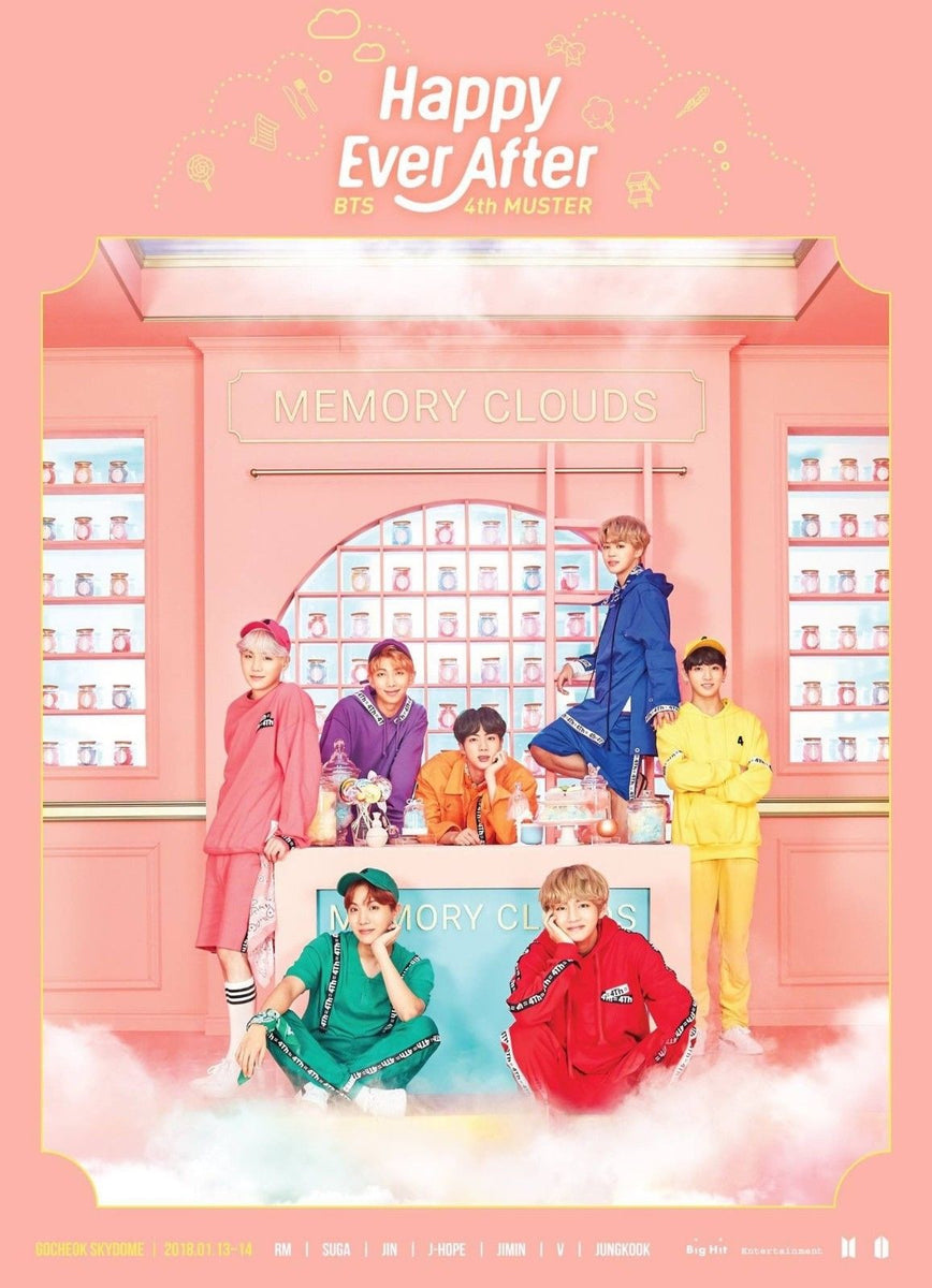 BTS - [Happy Ever After ]4th Muster Blu-Ray+PhotoBook+Sticker+