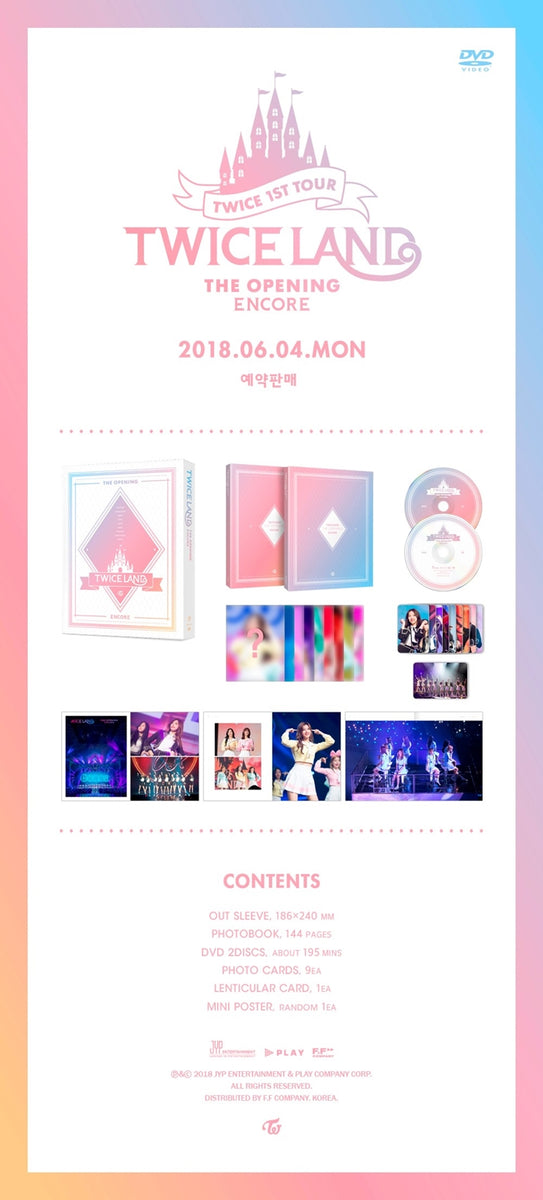 Amazon.com: Twice - [Twiceland : The Opening Concert DVD] 1ST CONCERT DVD  3Disc+Photobook+Card+Paper Stand+etc K-POP Sealed : Movies & TV