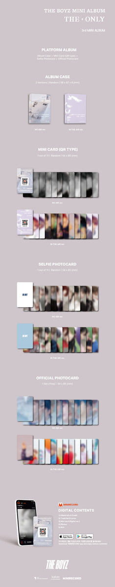 THE BOYZ - [THE ONLY] (3rd Mini Album PLATFORM NO AIR