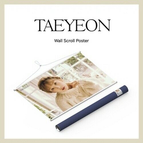 SM Official Goods Girls' Generatioin Taeyeon 'Purpose Concept Wall Scroll Poster' Unfolded Poster In Tube+Message PhotoCar...