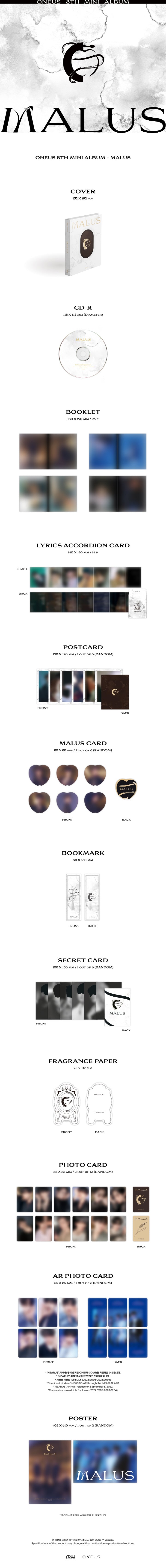 ONEUS - [MALUS] (8th Mini Album MAIN Version) – kpopalbums.com