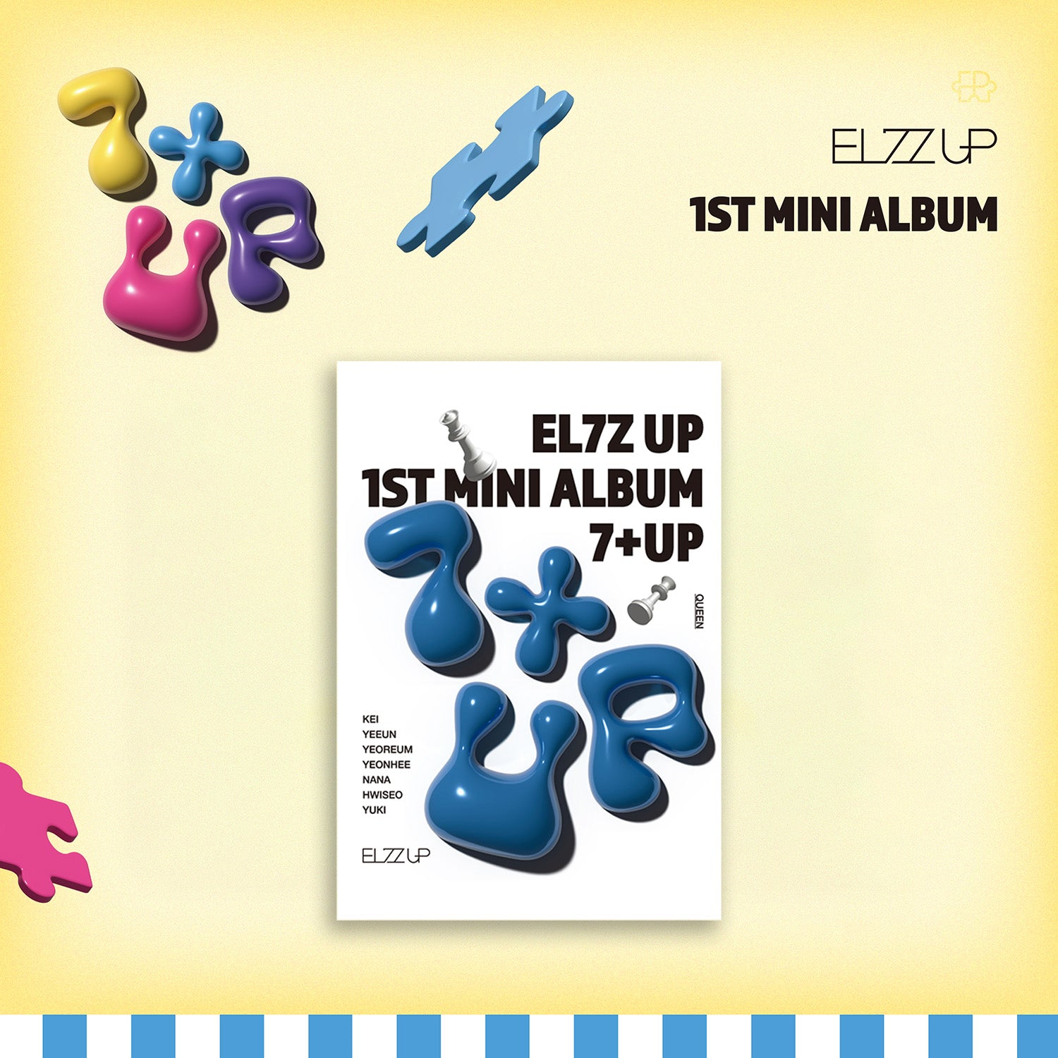 EL7Z UP - [7+UP] (1st Mini Album PLVE QUEEN Version)