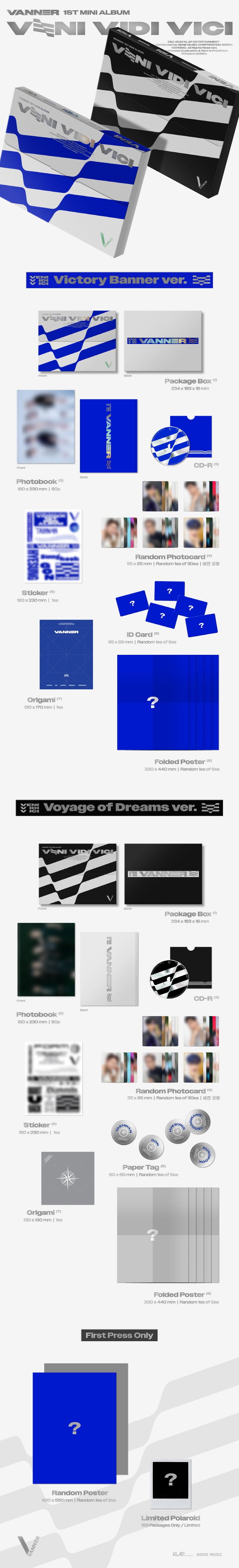 1 CD
1 Photo Book (80 pages)
1 Random Photo Card (random out of 30 types)
1 Sticker
1 ID Card / 1 Paper Tag (random out of...