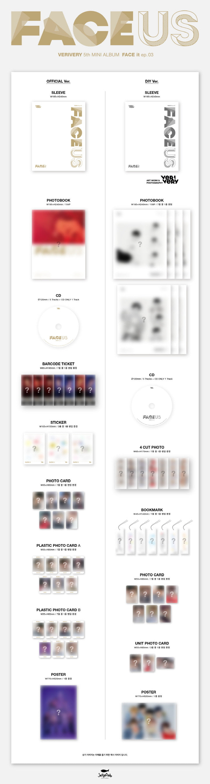 Official Version

1 CD
1 Photo Book (104 pages)
1 Barcode Ticket (random out of 7 types)
1 Sticker (random out of 3 types)...