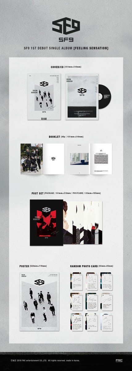 SF9 - [FEELING SENSATION] (1st Debut Single Album