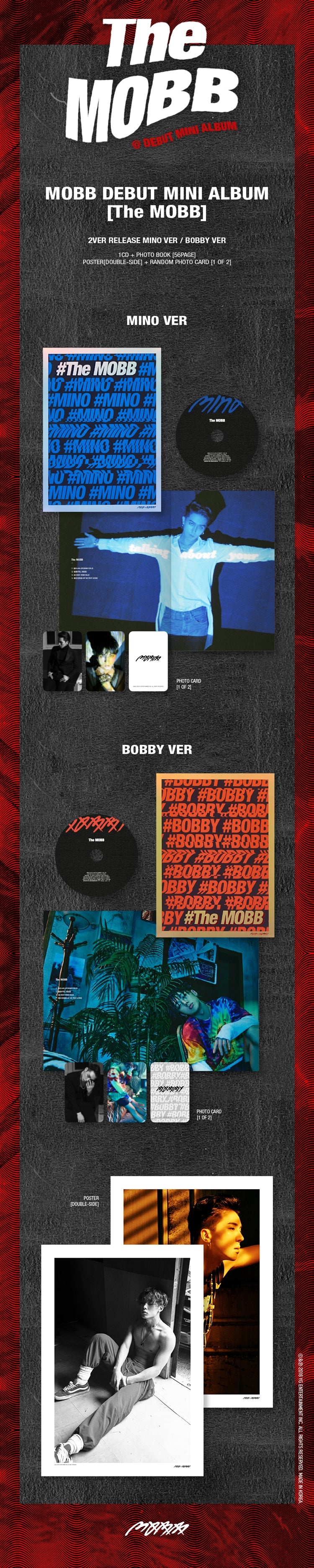 DEBUT MINI ALBUM [The MOBB] MOBB, YG's first collaboration unit between two groups. This album <The MOBB>, which is a meet...