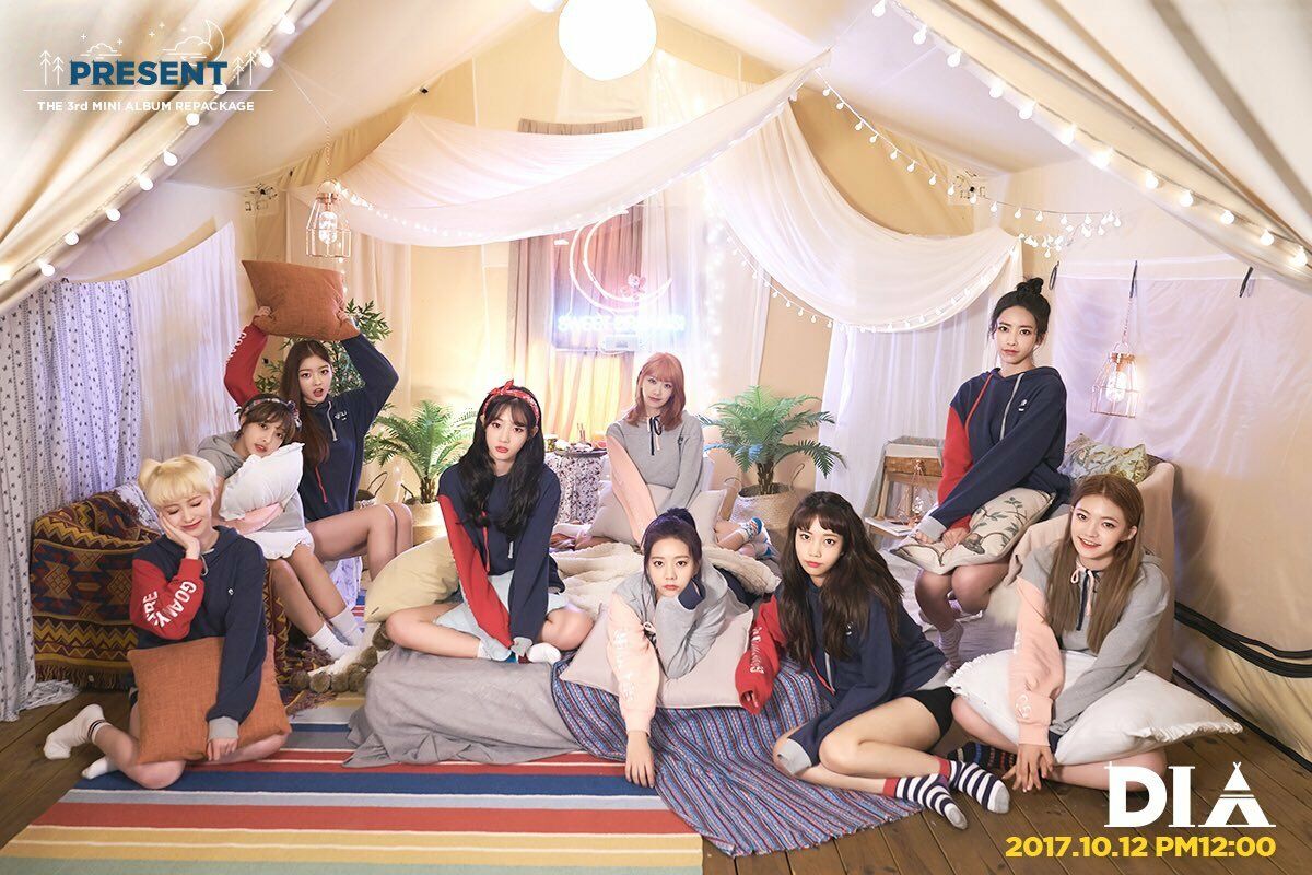 'Dia' 3rd mini album Repackage Sweet [PRESENT], Good Night Dreaming of a sweet future, DIA presents their first repackaged...