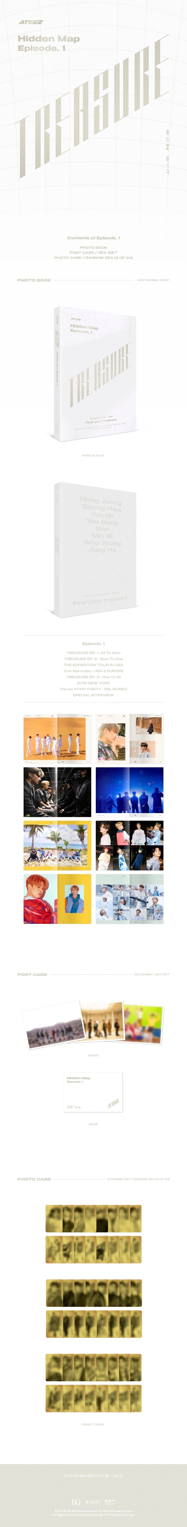 ATEEZ - [TREASURE : HIDDEN MAP EPISODE. 1] (Photo Book