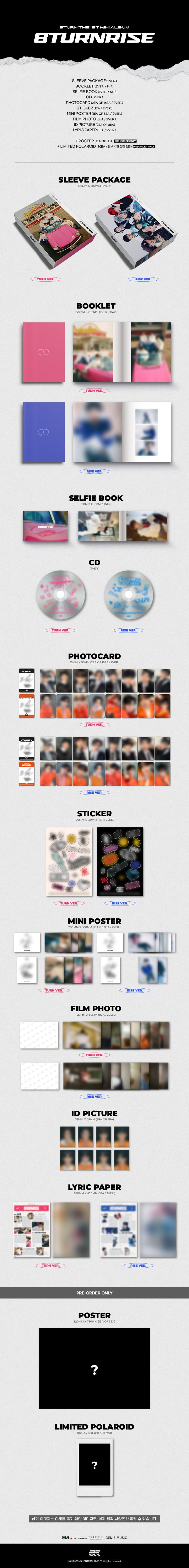 1 CD
1 Booklet (84 pages)
1 Selfie Book (64 pages)
2 Photo Cards (random out of 16 types)
1 Sticker
1 Mini Poster (random ...