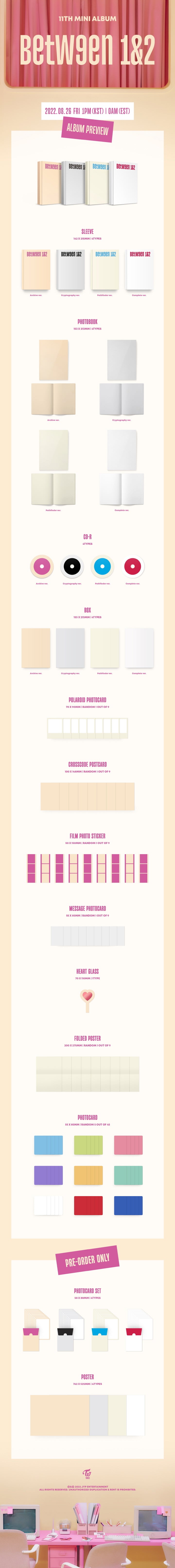 1 CD
1 Photo Book
1 Box
1 Polaroid Photo Card (random out of 9 types)
1 Crosscode Postcard (random out of 9 types)
1 Film ...