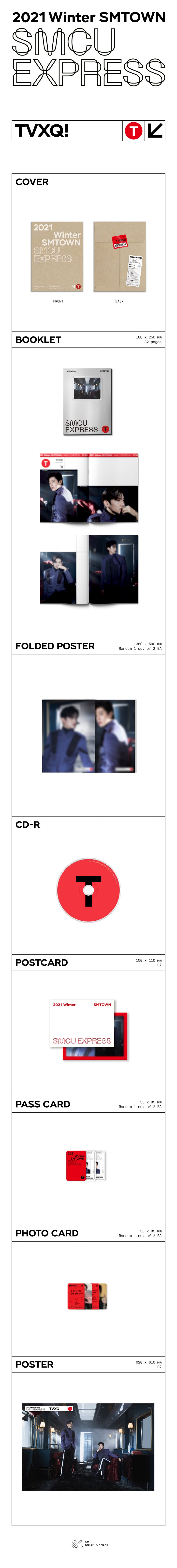 1 CD
1 Booklet (32 pages)
1 Folded Poster (random out of 2 types)
1 Postcard
1 Pass Card (random out of 2 types)
1 Photo C...