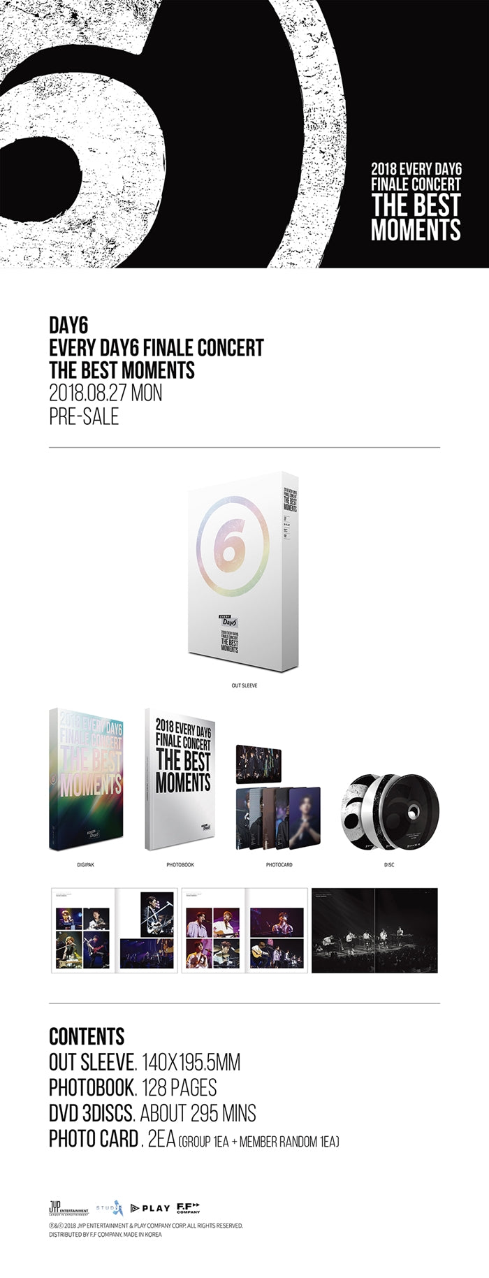Day6 - [Every Day6 Finale Concert The Best Moments] DVD+128p