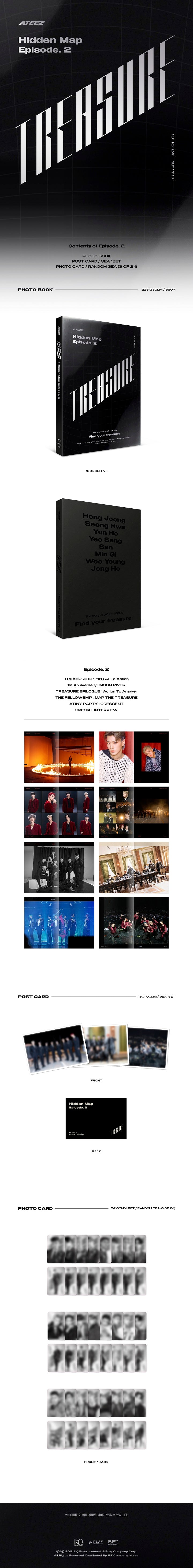 ATEEZ hidden map ※抜け無し ATEEZ - TREASURE : HIDDEN MAP – SubK Shop