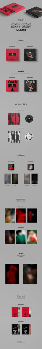 SHINee Taemin 3nd Album Act 2 Never Gonna Dance Again