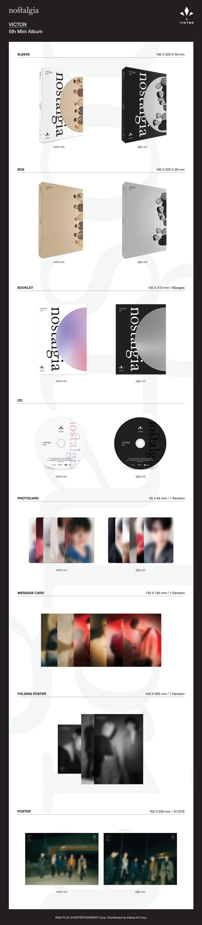 Victon - [Nostalgia] (5th Mini Album 2 Version SET) – kpopalbums.com