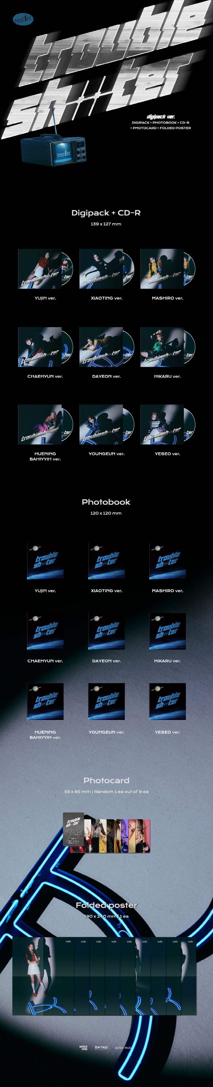Kep1er - [TROUBLESHOOTER] 3rd Mini Album DIGIPACK YUJIN Version