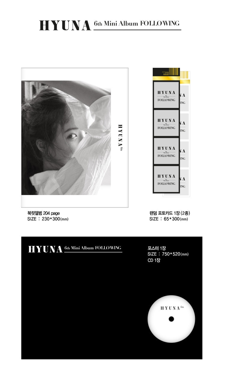 高質 HYUNA - kpopalbums.com – Album) Mini (6th [Following] K-POP+アジア