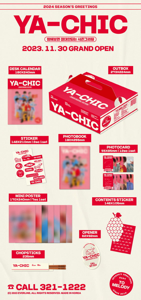 BTOB [TO.MELODY] 2024 Season's Greetings YACHIC CHILLI Version