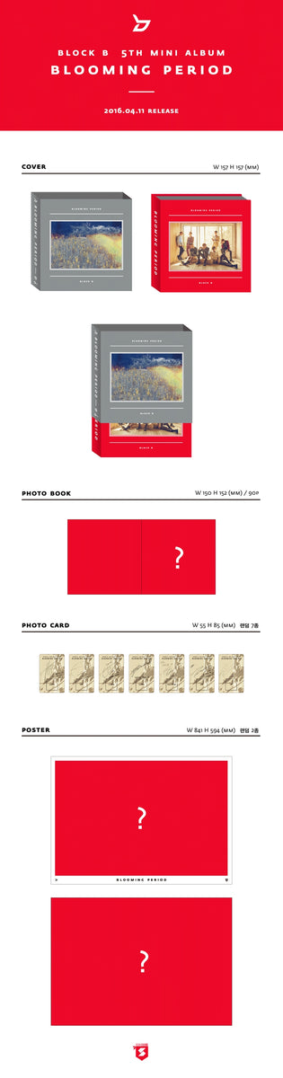 BLOCK Bサイン入り Blooming Period ミニアルバム BLOCK B - [BLOOMING PERIOD] (5th Mini Album) – kpopalbums.com