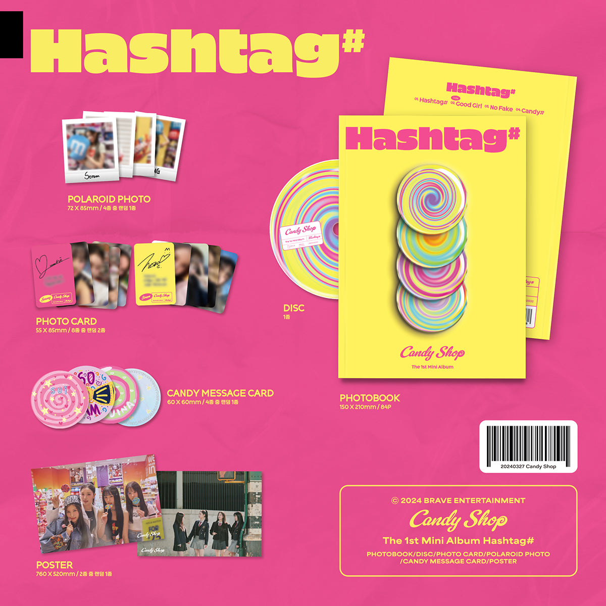 CANDY SHOP [HASHTAG] 1st Mini Album
