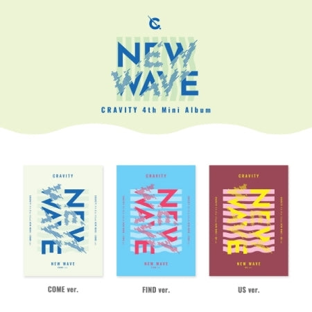 CRAVITY - [NEW WAVE] (4th Mini Album 3 Version SET