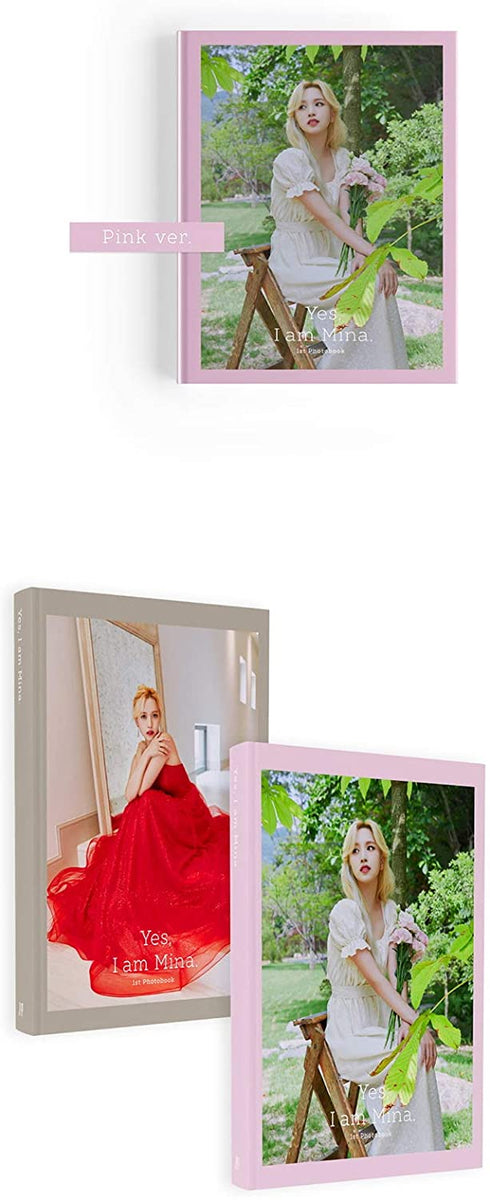 TWICE Yes, I am Mina. Pink ver. 1st Photobook Photocards