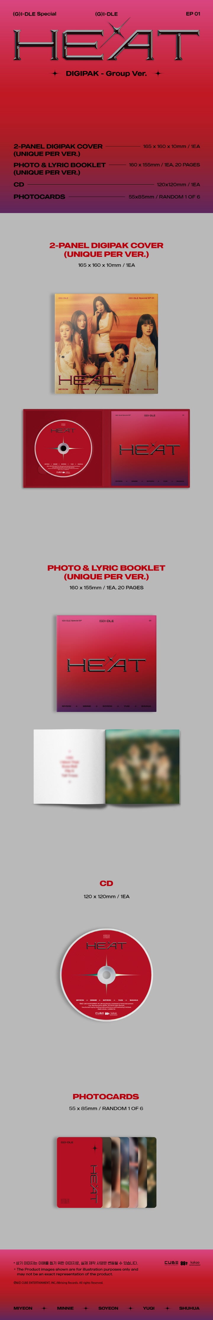 1 CD
1 Photo & Lyric Booklet (20 pages)
1 Photo Card (random out of 6 types)