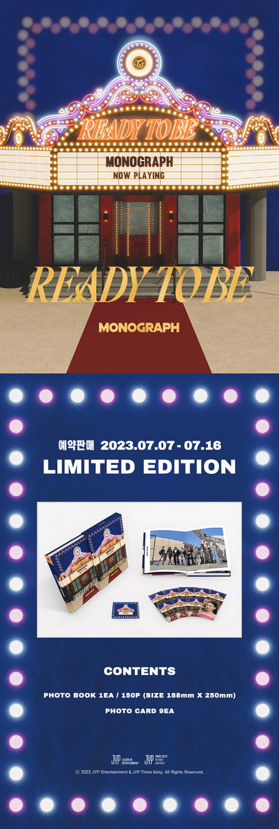 TWICE/READY TO BE/MONOGRAPH/トレカ！ 限定版】TWICE MONOGRAPH - READY TO BE