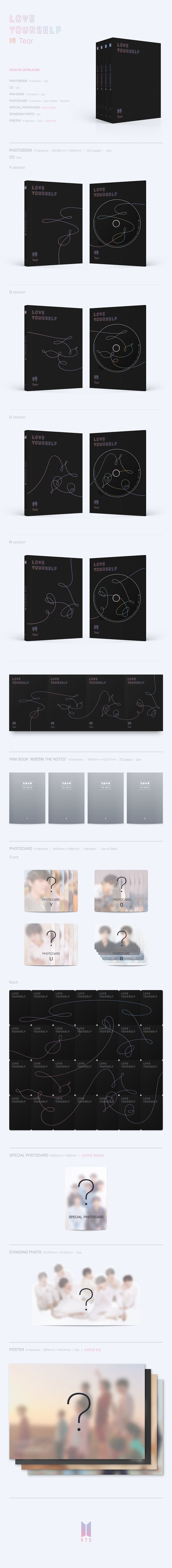 BTS [Love Yourself 轉 'Tear'] (3rd Album R Version) –