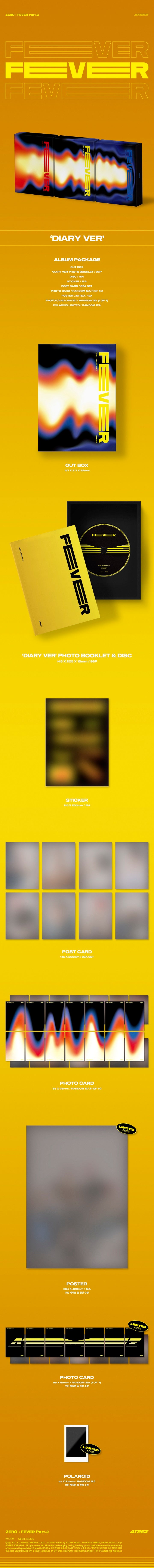 1 CD
1 Photo Booklet (96 pages)
1 Sticker
1 Postcard Set (8 cards)
1 Photo Card (random out of 14 types)