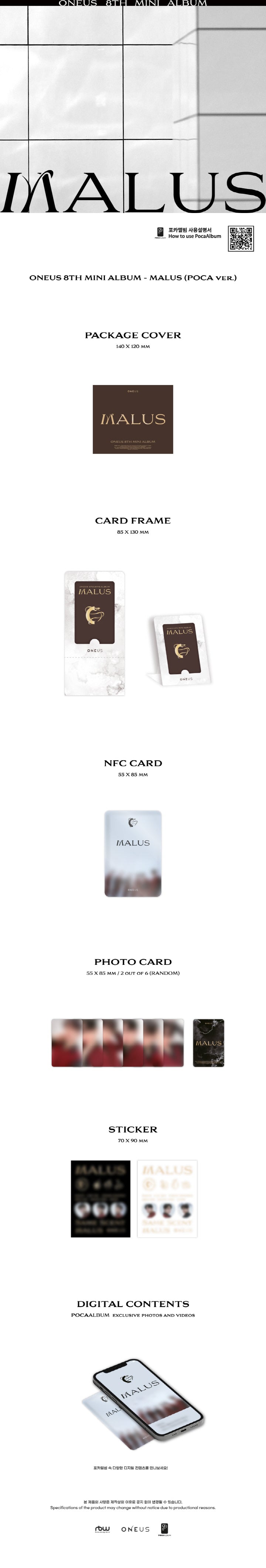 ONEUS - [MALUS] (8th Mini Album POCA Version) – kpopalbums.com