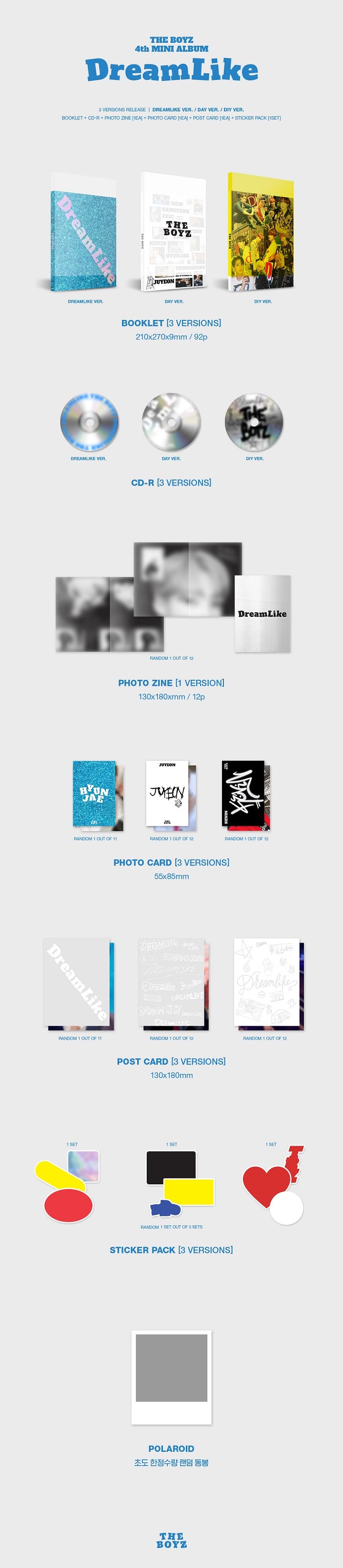 Amazon.com: THE BOYZ - 4th Mini Album DREAMLIKE CD