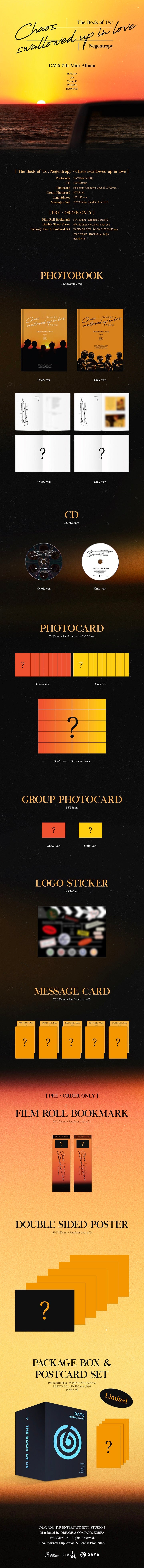 DAY6, released the 7th mini album 'The Book of Us : Negentropy - Chaos swallowed up in love' and the title song 'You make ...