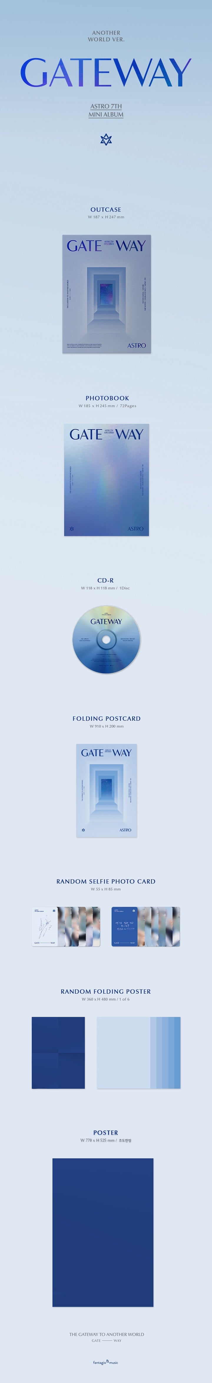 1 CD
1 Photo Book (72 pages)
1 Folding Postcard
1 Selfie Photo Card
1 Folding Poster (random out of 6 types)