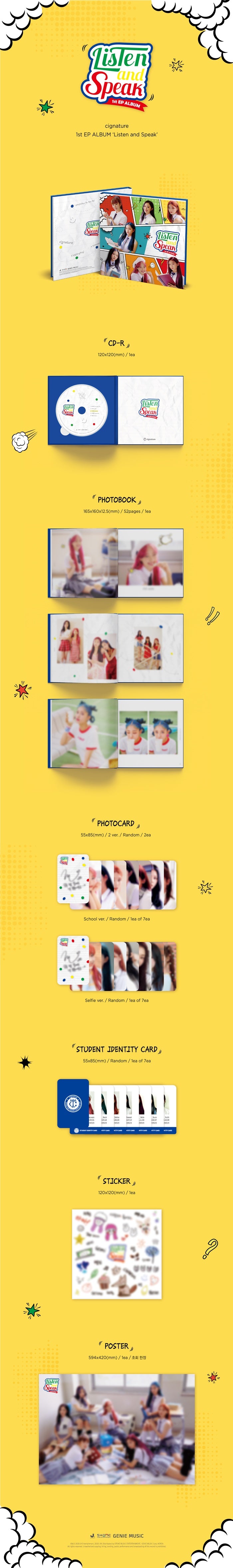 1 CD
1 Photo Book (52 pages)
2 Photo Cards
1 Student Identity Card
1 Sticker