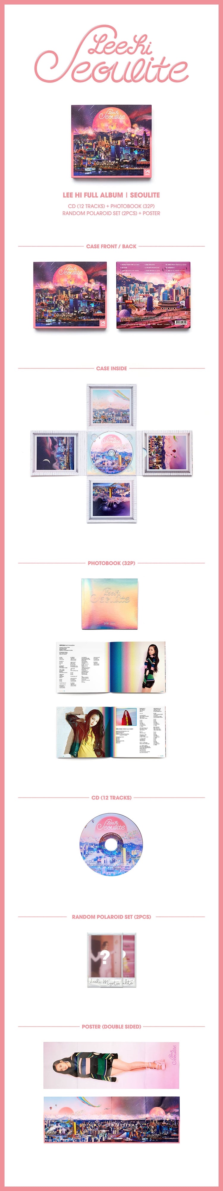 1 CD
1 Poster
1 Photo Book (32 pages)
2 Polaroid Cards