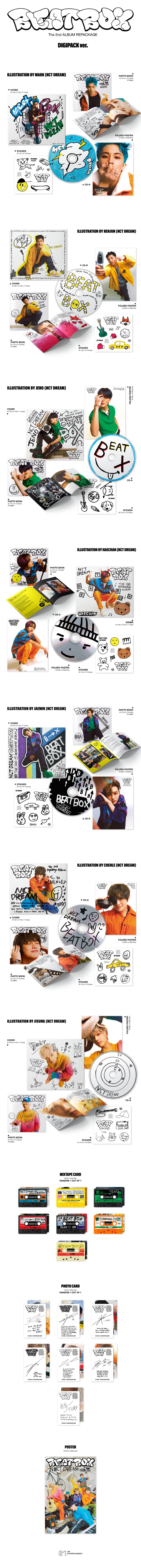 NCT DREAM 2nd regular repackage 'Beatbox' released on May 30th! 4 additional new songs including the title song 'Beatbox' ...