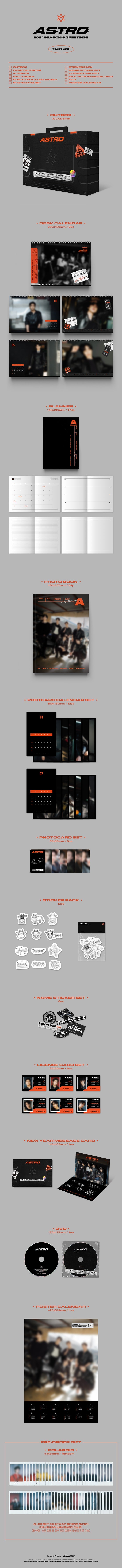 ASTRO 2021 SEASONS GREETINGS SET - Kpop USA