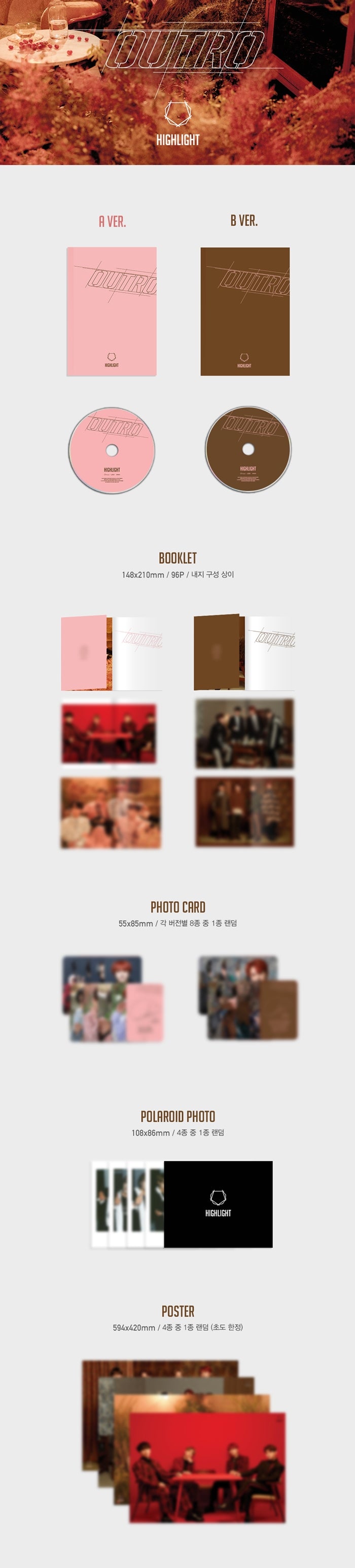 1 CD
1 Booklet (96 pages)
1 Card
1 Polaroid
