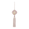 This is a norigae that combines a large oval knot and a tassel. Made in a domestic knot workshop, it boasts high quality a...