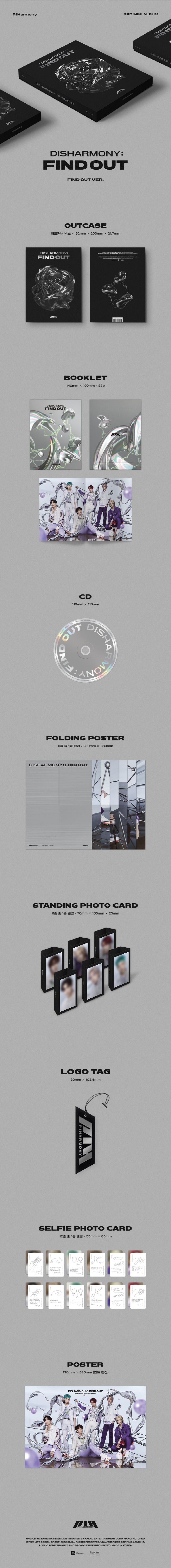 1 CD
1 Booklet
1 Folding Poster (random out of 6 types)
1 Lenticular Photo Card (random out of 6 types) or 1 Standing Phot...