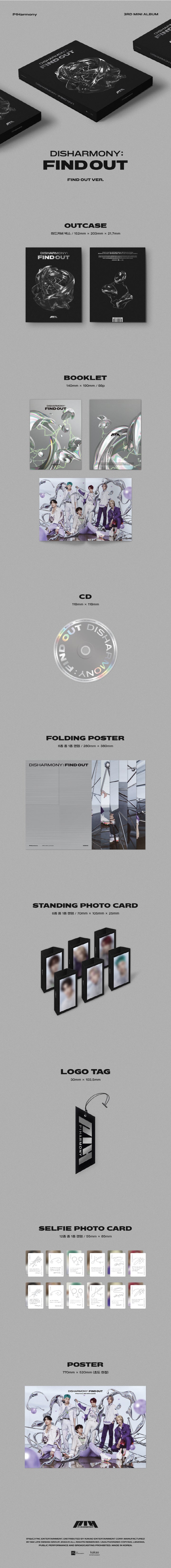 1 CD
1 Booklet
1 Folding Poster (random out of 6 types)
1 Lenticular Photo Card (random out of 6 types) or 1 Standing Phot...