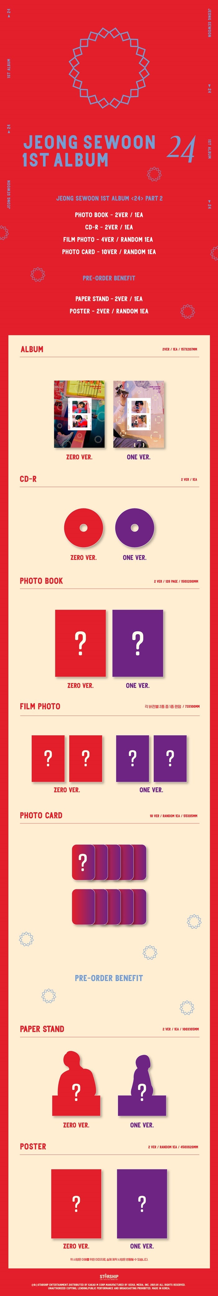 1 CD
1 Photo Book (128 pages)
1 Film Photo
1 Photo Card